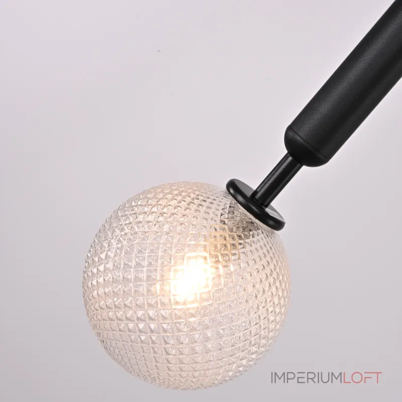 Подвесной светильник RAFFIN Black/Transparent