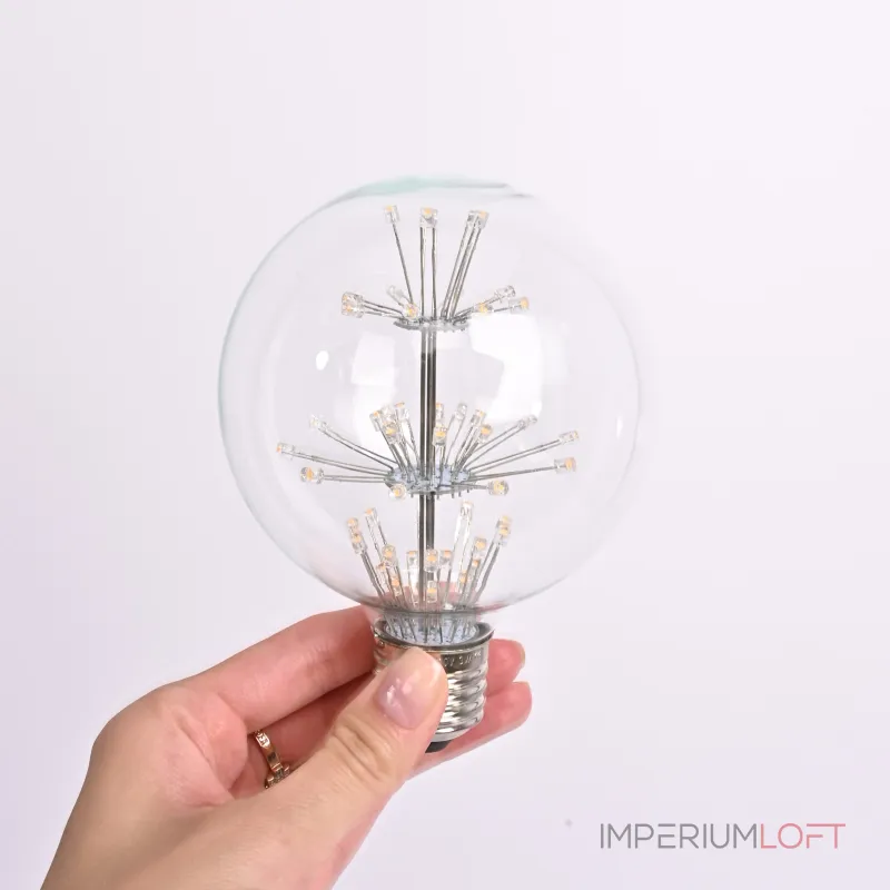 Лампа прозрачная с елочкой LED Е27 1.5W от ImperiumLoft