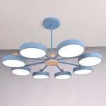 Потолочная люстра MOVE 8 Blue от ImperiumLoft