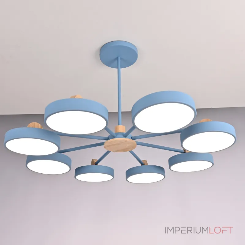 Потолочная люстра MOVE 8 Blue от ImperiumLoft Потолочная люстра MOVE 8 Blue от ImperiumLoft