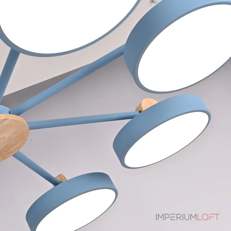Потолочная люстра MOVE 8 Blue от ImperiumLoft Потолочная люстра MOVE 8 Blue от ImperiumLoft