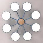 Потолочная люстра MOVE 8 Blue от ImperiumLoft