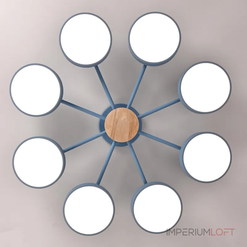 Потолочная люстра MOVE 8 Blue от ImperiumLoft Потолочная люстра MOVE 8 Blue от ImperiumLoft