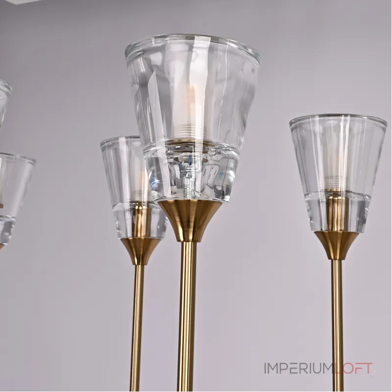 Люстра на штанге TORCHE DE VERRE Linear Chandelier 12