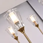 Люстра на штанге TORCHE DE VERRE Linear Chandelier 12