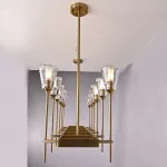 Люстра на штанге TORCHE DE VERRE Linear Chandelier 12