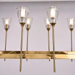 Люстра на штанге TORCHE DE VERRE Linear Chandelier 12