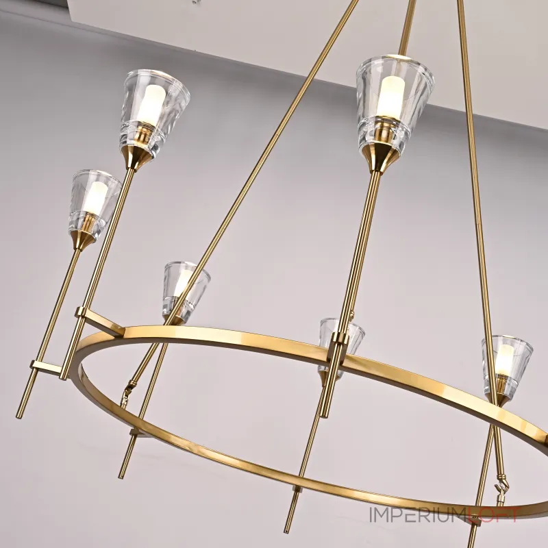 Люстра на штанге TORCHE DE VERRE Round Chandelier 8 Люстра на штанге TORCHE DE VERRE Round Chandelier 8