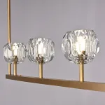 Люстра RH Boule De Cristal Linear Chandelier 5 Bronze от ImperiumLoft