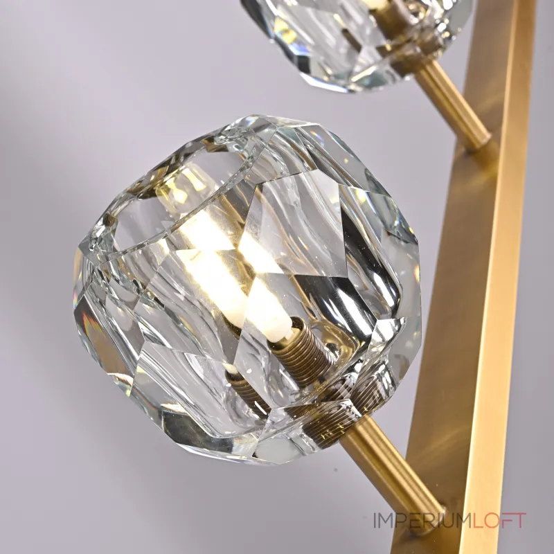 Люстра RH Boule De Cristal Linear Chandelier 5 Bronze от ImperiumLoft