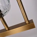 Люстра RH Boule De Cristal Linear Chandelier 5 Bronze от ImperiumLoft