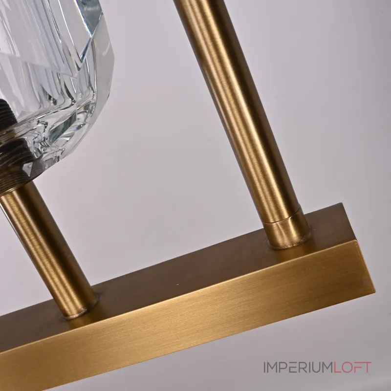 Люстра RH Boule De Cristal Linear Chandelier 5 Bronze от ImperiumLoft