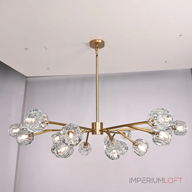 Люстра на штанге Boule De Cristal Round Chandelier 18