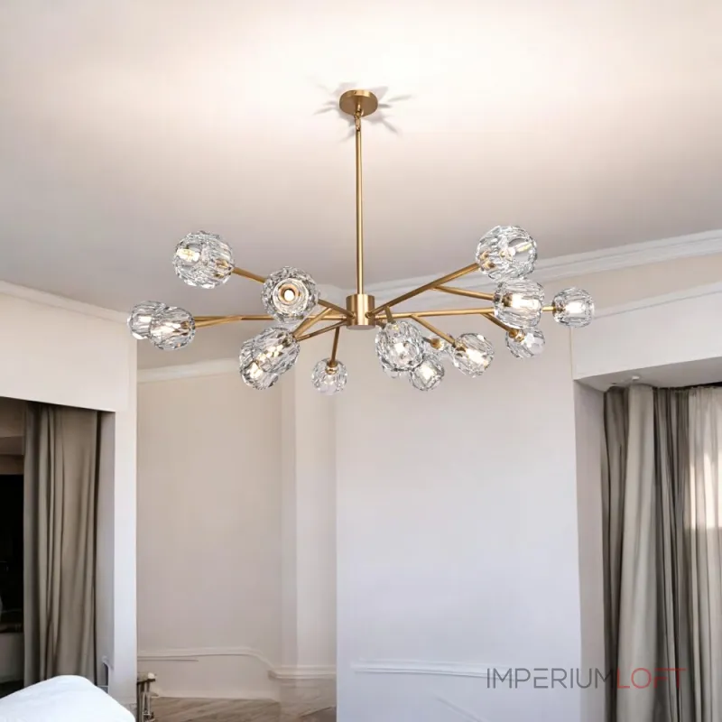Люстра на штанге Boule De Cristal Round Chandelier 18