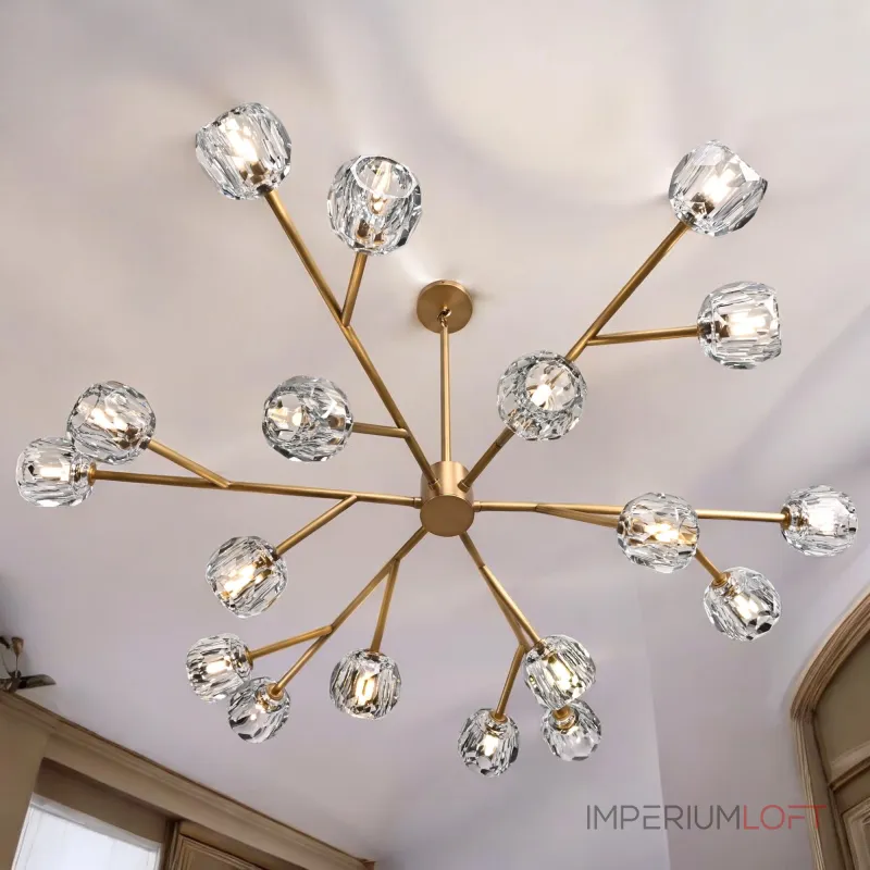 Люстра на штанге Boule De Cristal Round Chandelier 18