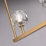 Люстра RH Boule De Cristal Linear Chandelier 6 Bronze от ImperiumLoft