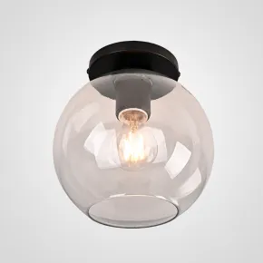 Потолочный светильник RH Utilitaire Globe  Shade Flushmount Black