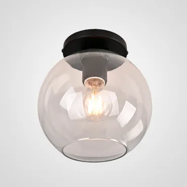Потолочный светильник RH Utilitaire Globe Shade Flushmount Black Потолочный светильник RH Utilitaire Globe Shade Flushmount Black