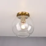Потолочный светильник RH Utilitaire Globe Shade Flushmount Brass от ImperiumLoft