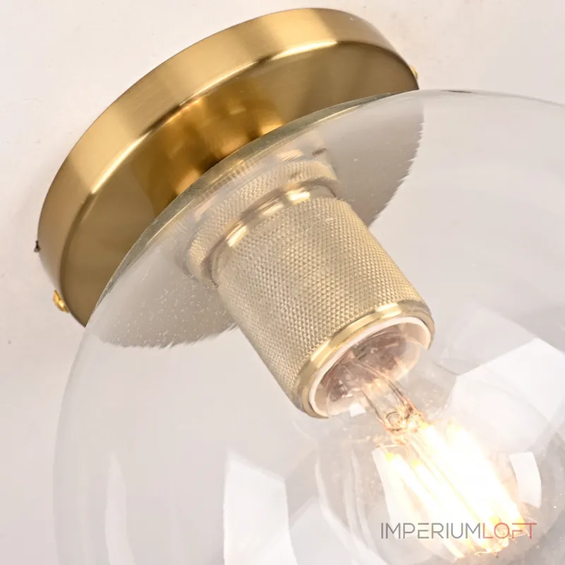 Потолочный светильник RH Utilitaire Globe Shade Flushmount Brass от ImperiumLoft Потолочный светильник RH Utilitaire Globe Shade Flushmount Brass от ImperiumLoft