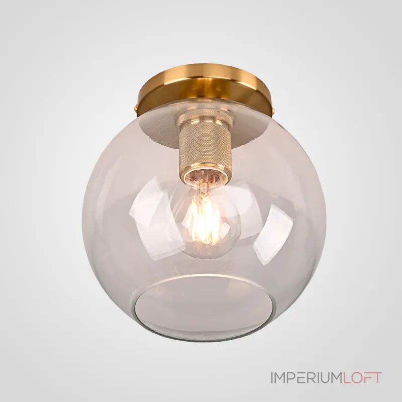 Потолочный светильник RH Utilitaire Globe Shade Flushmount Brass от ImperiumLoft Потолочный светильник RH Utilitaire Globe Shade Flushmount Brass от ImperiumLoft