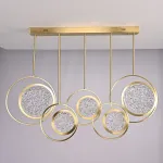 Дизайнерская люстра на штанге ЛУНА lighting collection L100