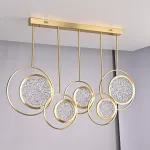 Дизайнерская люстра на штанге ЛУНА lighting collection L100