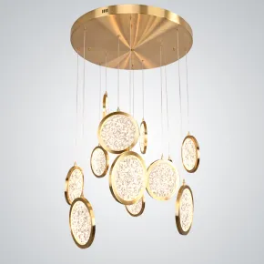 Дизайнерская подвесная люстра ЛУНА lighting collection D70