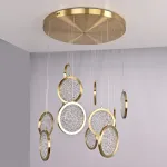 Дизайнерская подвесная люстра ЛУНА lighting collection D70