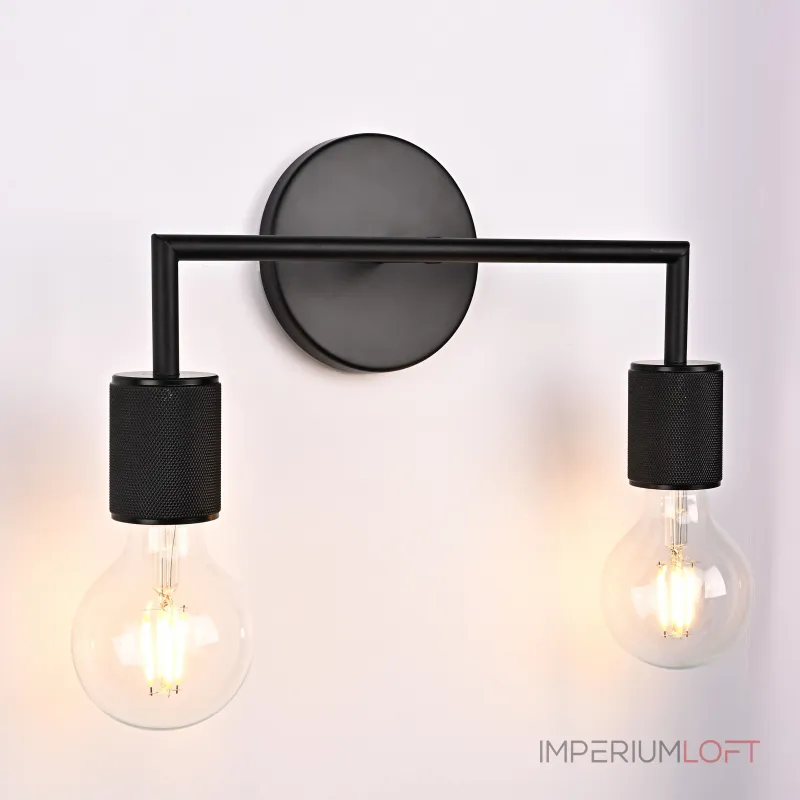 Бра RH Utilitaire Double Sconce Black от ImperiumLoft Бра RH Utilitaire Double Sconce Black от ImperiumLoft