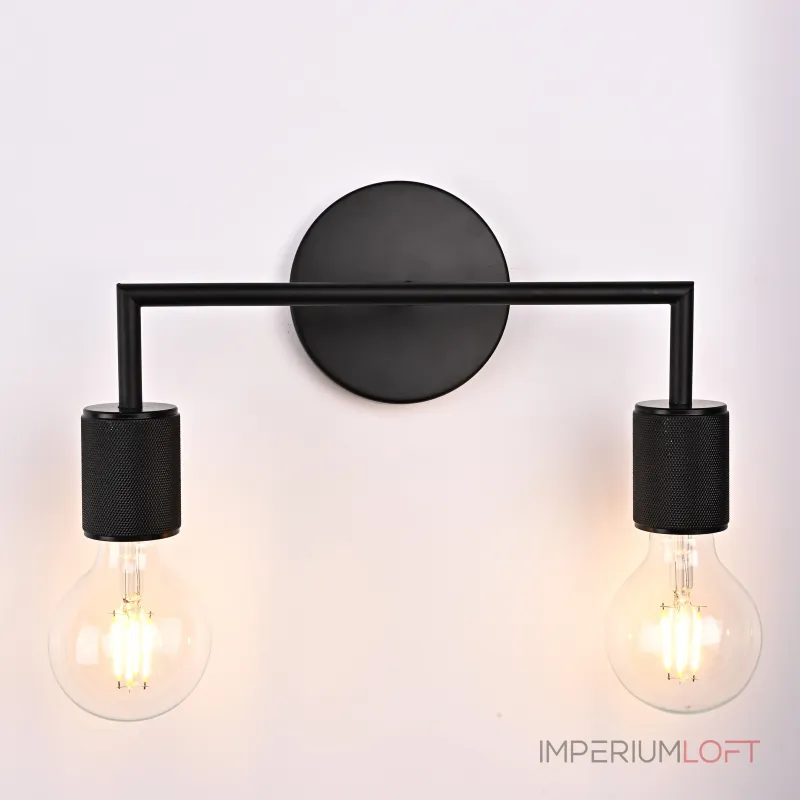 Бра RH Utilitaire Double Sconce Black от ImperiumLoft Бра RH Utilitaire Double Sconce Black от ImperiumLoft