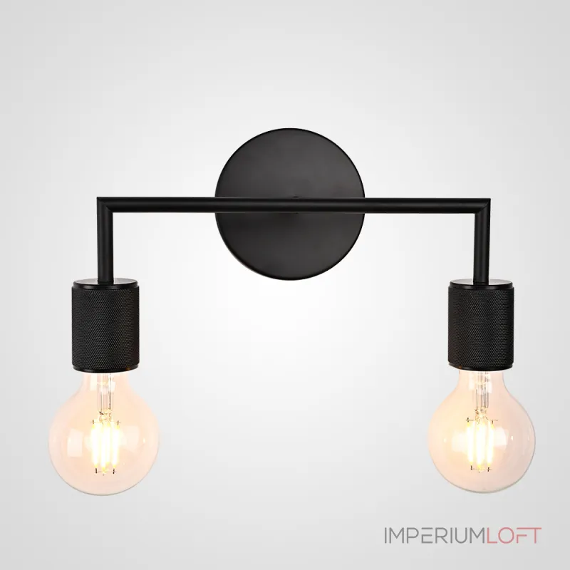 Бра RH Utilitaire Double Sconce Black от ImperiumLoft Бра RH Utilitaire Double Sconce Black от ImperiumLoft