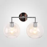 Бра RH Utilitaire Globe Shade Double Sconce Silver от ImperiumLoft