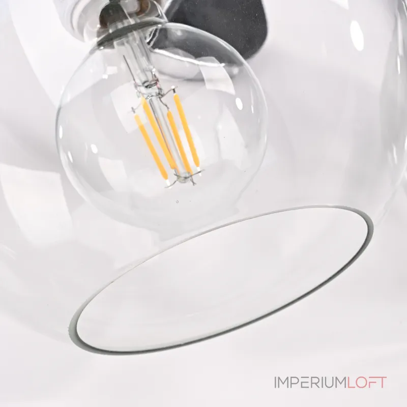 Бра RH Utilitaire Globe Shade Double Sconce Silver от ImperiumLoft