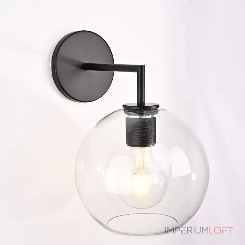 Бра RH Utilitaire Globe Shade Single Sconce Black от ImperiumLoft Бра RH Utilitaire Globe Shade Single Sconce Black от ImperiumLoft