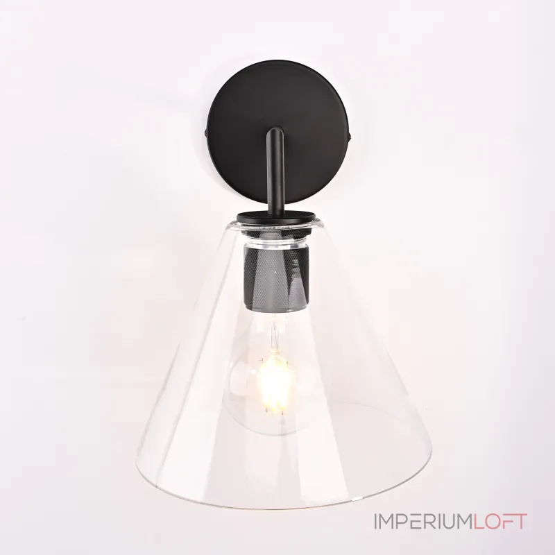 Бра RH Utilitaire Funnel Shade Single Sconce Black от ImperiumLoft