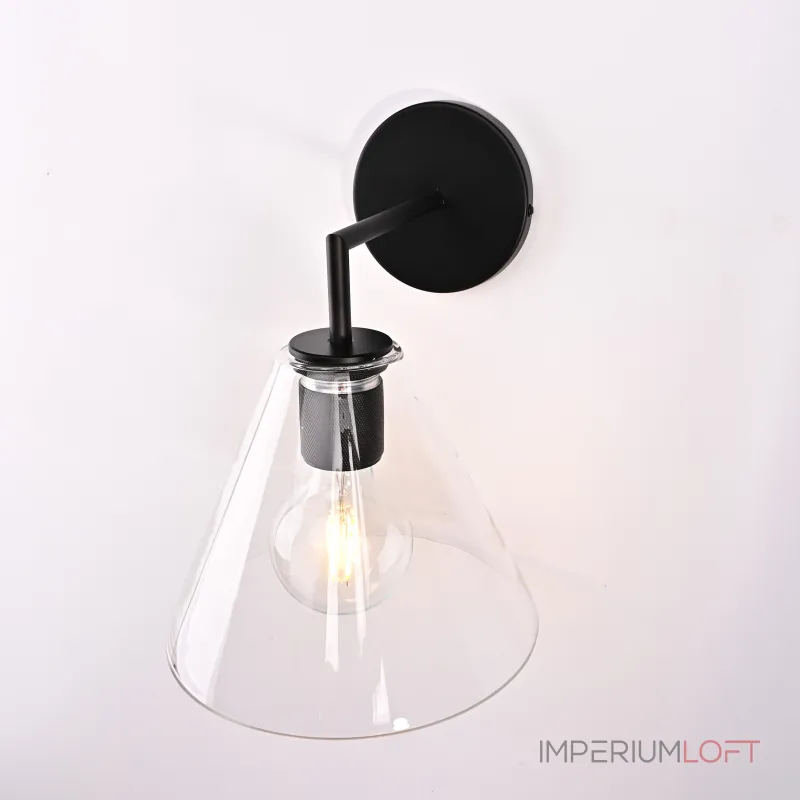 Бра RH Utilitaire Funnel Shade Single Sconce Black от ImperiumLoft