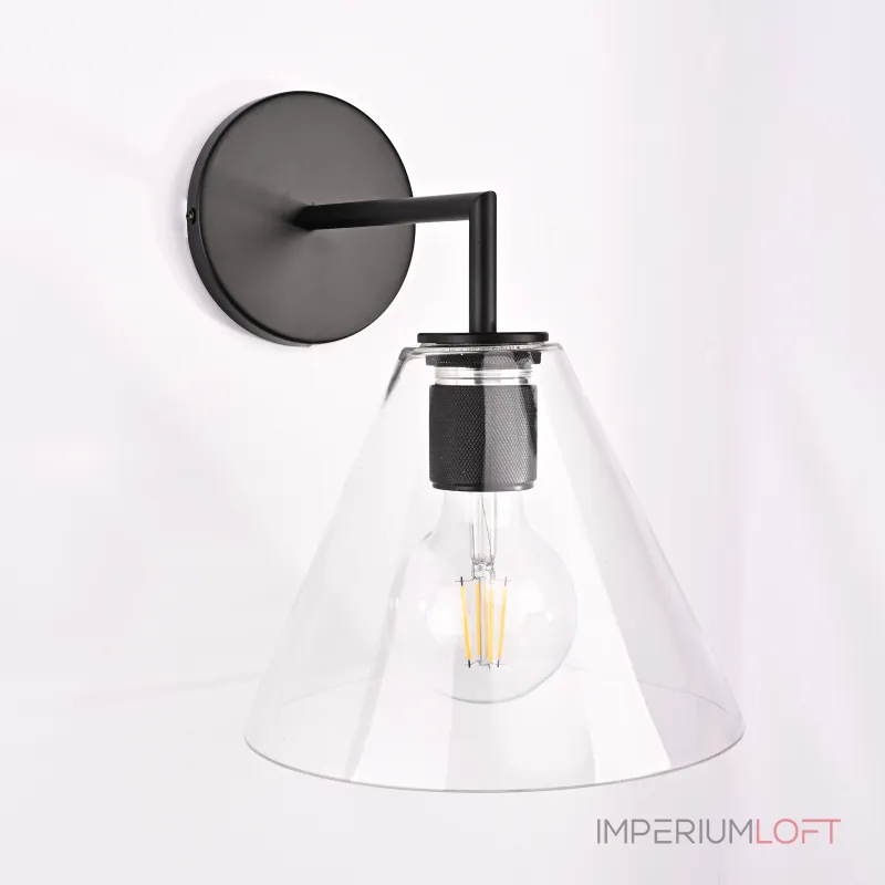 Бра RH Utilitaire Funnel Shade Single Sconce Black от ImperiumLoft