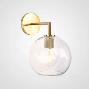 Бра RH Utilitaire Globe Shade Single Sconce Brass