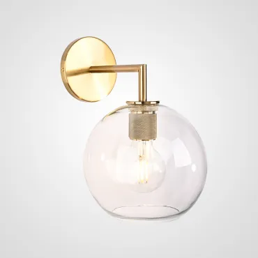 Бра RH Utilitaire Globe Shade Single Sconce Brass Бра RH Utilitaire Globe Shade Single Sconce Brass