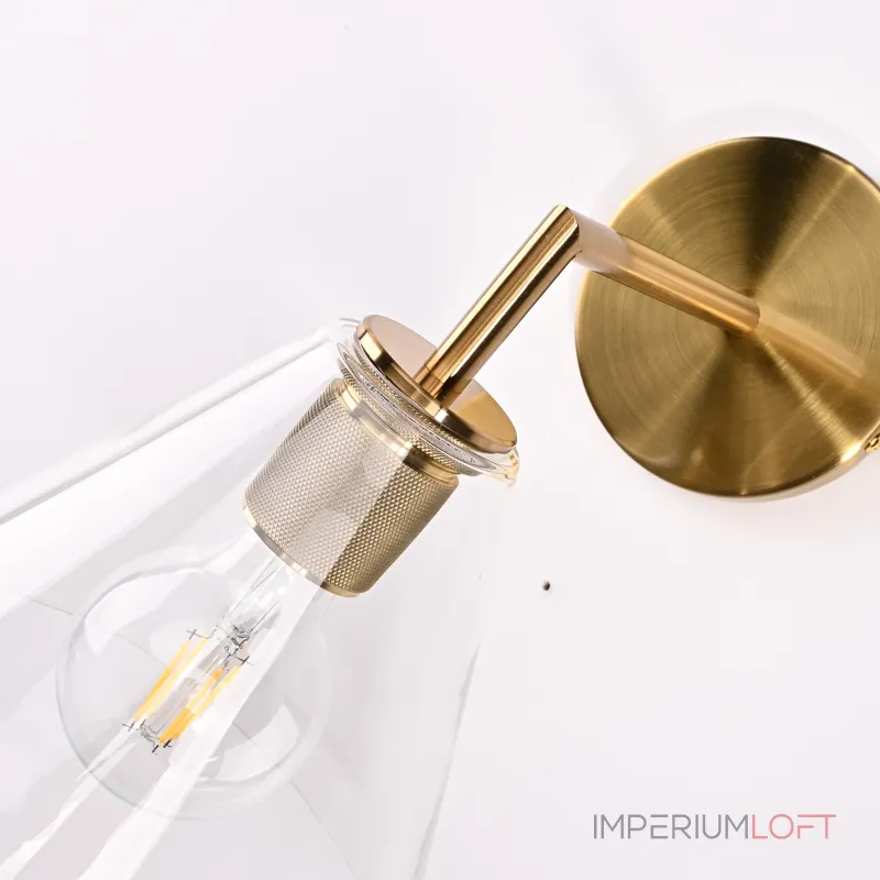Бра RH Utilitaire Funnel Shade Single Sconce Brass от ImperiumLoft