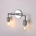 Бра RH Utilitaire Double Sconce Silver от ImperiumLoft