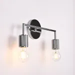 Бра RH Utilitaire Double Sconce Silver от ImperiumLoft