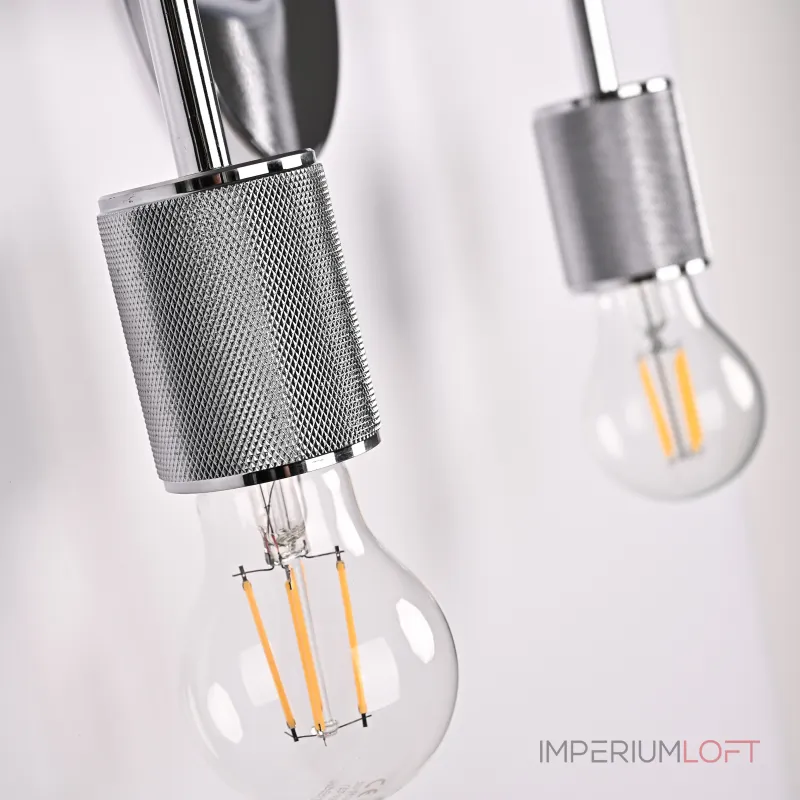 Бра RH Utilitaire Double Sconce Silver от ImperiumLoft