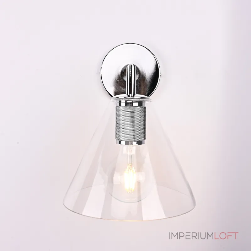 Бра RH Utilitaire Funnel Shade Single Sconce Silver от ImperiumLoft