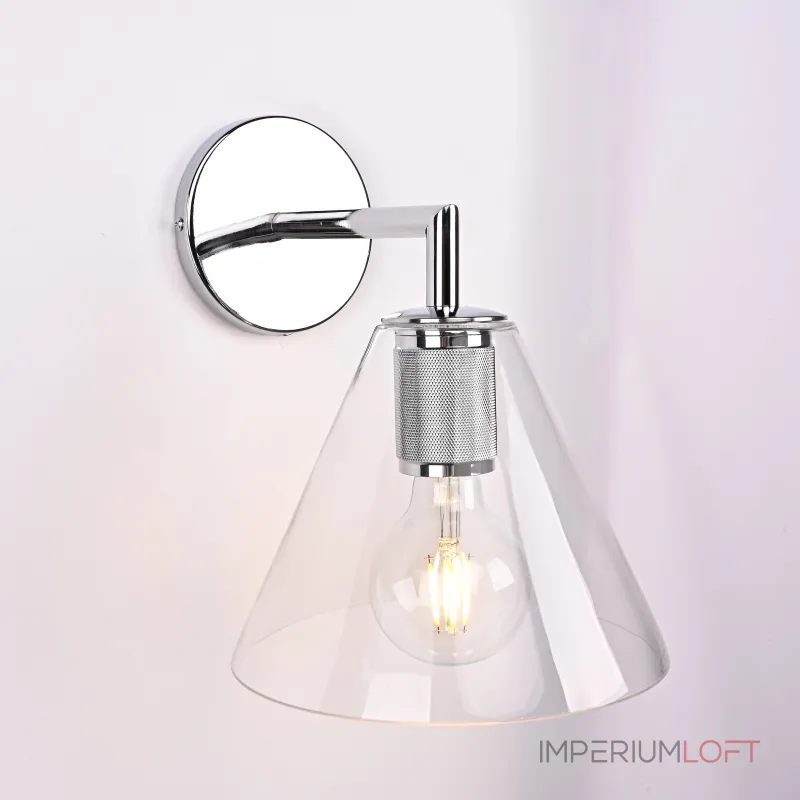 Бра RH Utilitaire Funnel Shade Single Sconce Silver от ImperiumLoft