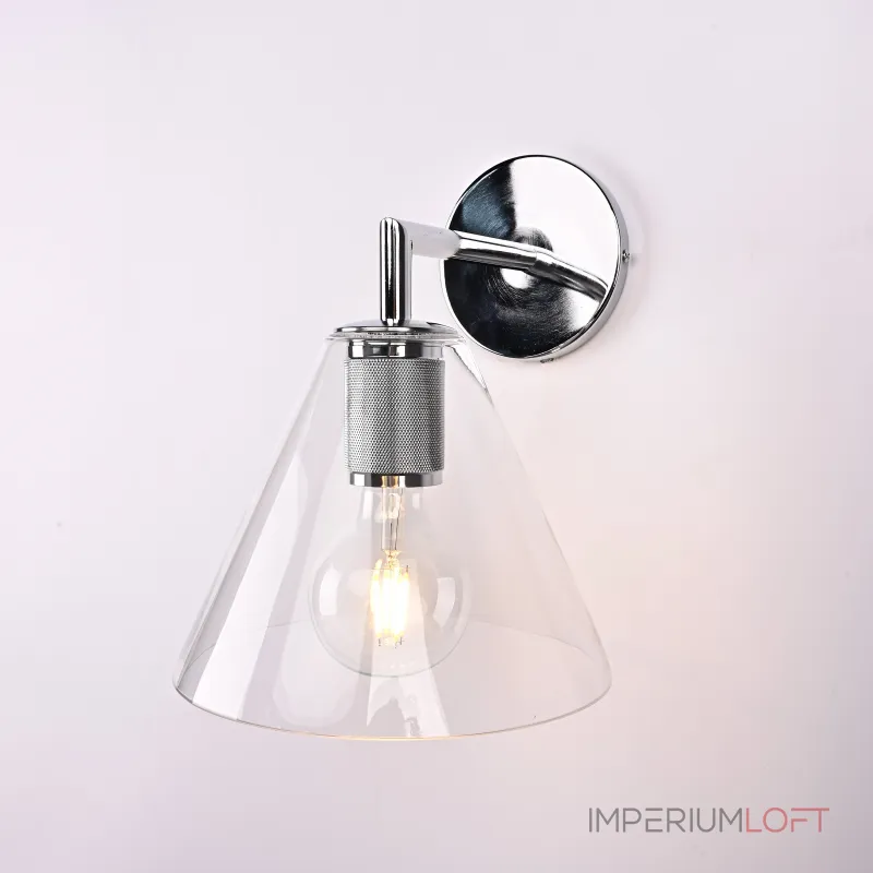 Бра RH Utilitaire Funnel Shade Single Sconce Silver от ImperiumLoft
