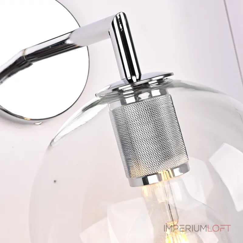 Бра RH Utilitaire Globe Shade Single Sconce Silver от ImperiumLoft