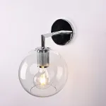 Бра RH Utilitaire Globe Shade Single Sconce Silver от ImperiumLoft