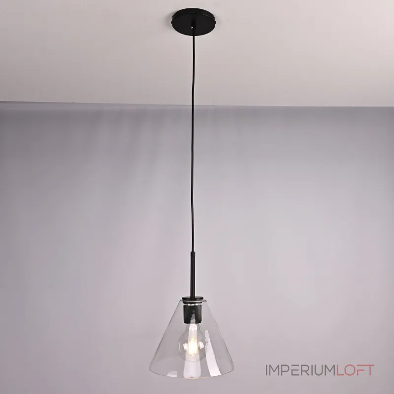 Подвесной светильник RH Utilitaire Funnel Pendant Black от ImperiumLoft